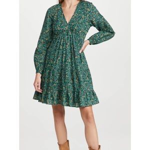 BANJANAN HILARY DRESS in Hedgehog Dark Denim, Sz S